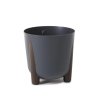 LAMELA, Květináč Frida ECO průměr 26 cm, antracit LAMELA