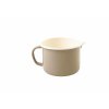 Hrnek 12 cm s výlevkou Elegant Grey s krémovým lemem