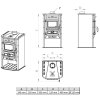 TIM SISTEM, krbová kamna na TP Magic Stove ECO, 6,9 kW, červená