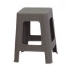 Mega Plast, Taburet I polyratan, 45 x 35 x 35,5 cm, antracit