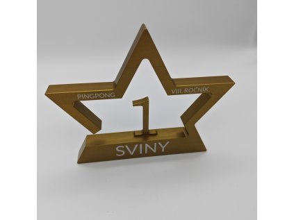 POHÁR HVĚZDA 1 - ZLATÁ