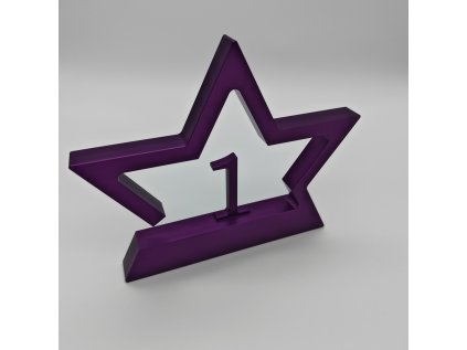 POHÁR HVĚZDA 1 - FIALOVÁ