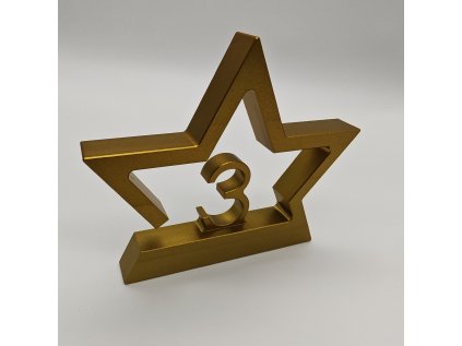 POHÁR HVĚZDA 3 - ZLATÁ