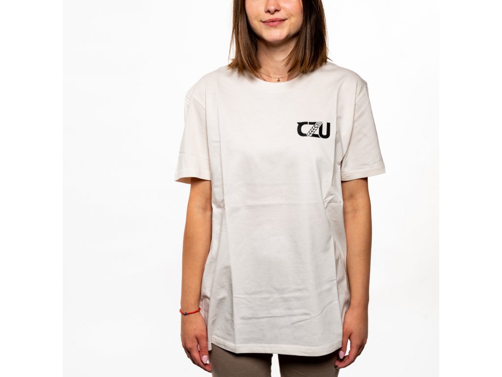 ČZU tričko malé logo - unisex