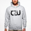 CZU men's hoodie grey - logo CZU