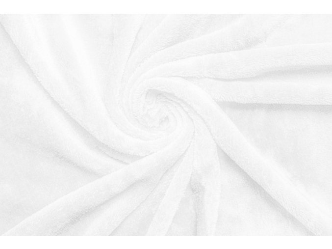 Mikroplyšové  prostěradlo-bílé - 180 x 200 cm