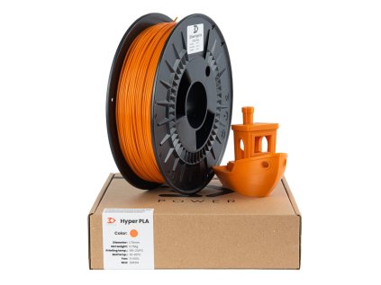 - SLEVA - 3DPower HyperPLA 0,75 kg - ORANŽOVÁ PAPÁJA (PAPAYA ORANGE)