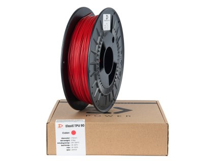 3DPower Elasti TPU - 0.5 kg, RED