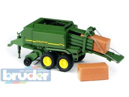 BRUDER 02017 (2017) Balíkovač slámy JOHN DEERE  + Dárek zdarma