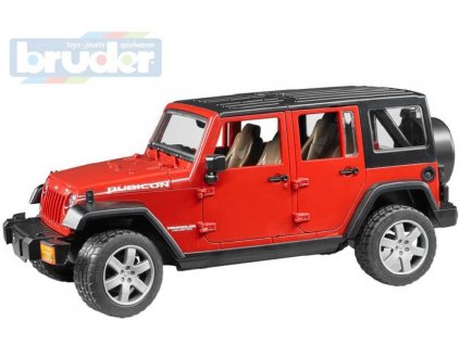 BRUDER Auto model Jeep Wrangler červený 1:16 plast 02525 (2525)  + Dárek zdarma