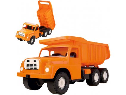 DINO Tatra T148 klasické nákladní auto na písek 73cm oranžové sklápěcí korba  + Dárek zdarma