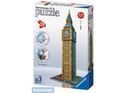 RAVENSBURGER Puzzle 3D BIG BEN 216 dílků  + Dárek zdarma