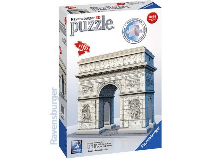 RAVENSBURGER Puzzle 3D model Vítězný Oblouk 216 dílků skládačka v krabici  + Dárek zdarma