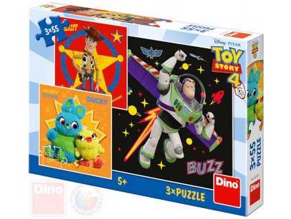 DINO Puzzle Toy Story (Příběh hraček) 18x18cm skládačka 3x55 dílků