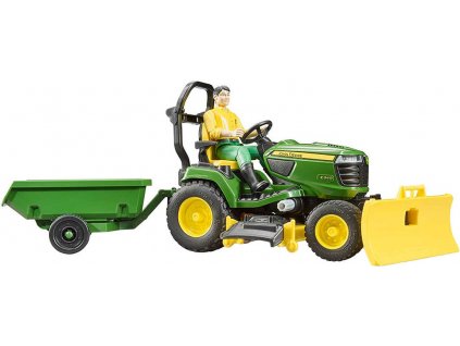 BRUDER 62104 Malotraktor John Deere X949 set s vlečkou a figurkou s doplňky  + Dárek zdarma