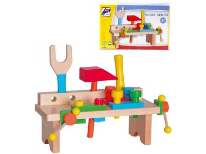 WOODY DŘEVO Ponk pracovní stůl zatloukací set s nářadím