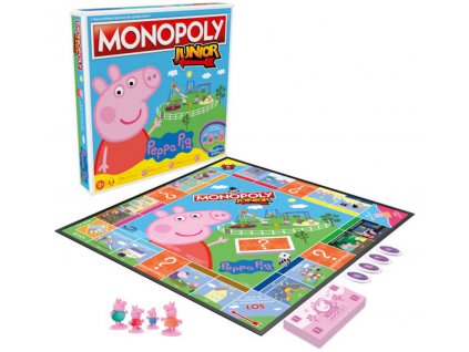 HASBRO Hra MONOPOLY Junior prasátko Peppa Pig  + Dárek zdarma