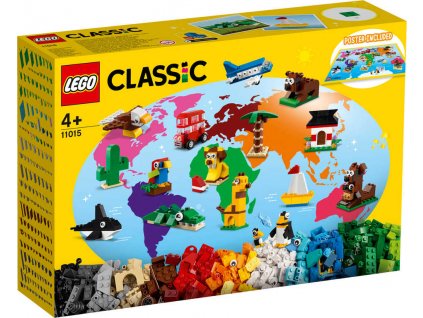 LEGO CLASSIC Cesta kolem světa 11015 STAVEBNICE  + Dárek zdarma