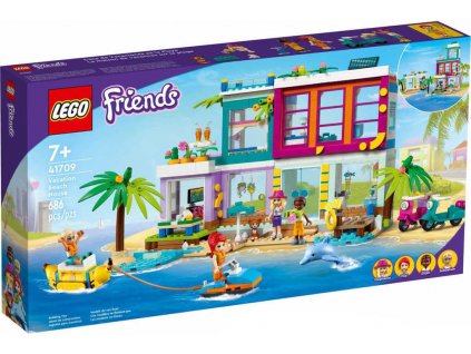 LEGO FRIENDS Prázdninový domek na pláži 41709 STAVEBNICE  + Dárek zdarma
