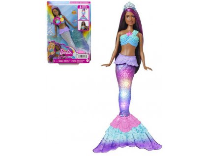 MATTEL BRB Dreamtopia panenka Barbie mořská panna na baterie Světlo  + Dárek zdarma