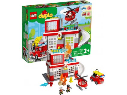 LEGO DUPLO Hasičská stanice na baterie Světlo Zvuk 10970 STAVEBNICE  + Dárek zdarma