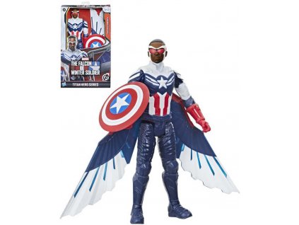 HASBRO DeLuxe figurka akční Captain America 30cm Titan Hero Series plast  + Dárek zdarma