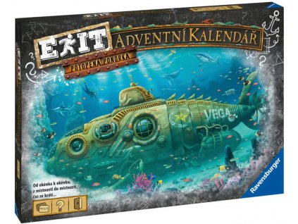RAVENSBURGER Hra Exit Adventní kalendář Zatopená ponorka  + Dárek zdarma