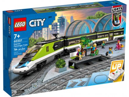 LEGO CITY Expresní vláček na baterie Světlo 60337 STAVEBNICE  + Dárek zdarma
