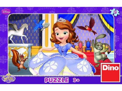 DINO Puzzle Disney Sofia První 15 dílků v krabici 25x14cm