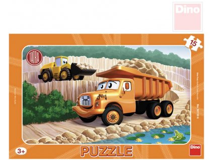 DINO Puzzle Tatra 15 dílků 25x15cm skládačka v rámečku