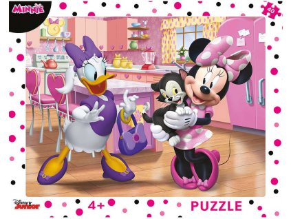 DINO Puzzle deskové Disney Růžová Minnie 40 dílků 32x24cm skládačka