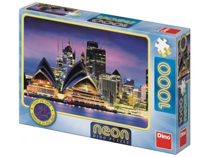 DINO Puzzle 1000 dílků Opera v Sydney 66x47cm svítí ve tmě skládačka