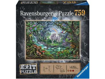 RAVENSBURGER Hra puzzle únikové Jednorožec 759 dílků 70x50cm skládačka 2v1