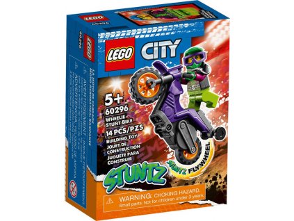 LEGO CITY Wheelie motorka 60296 STAVEBNICE