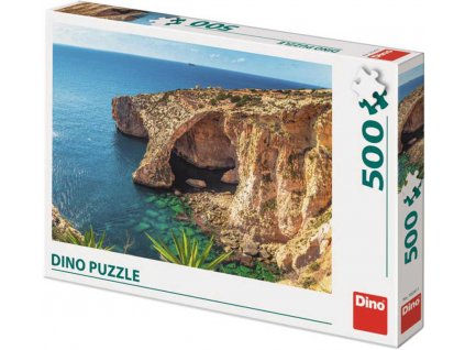 DINO Puzzle 500 dílků Malta pláž foto 47x33cm skládačka