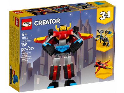 LEGO CREATOR Super robot 3v1 31124 STAVEBNICE