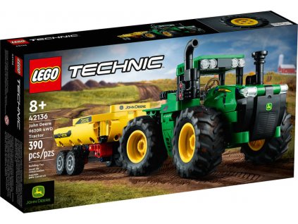 LEGO TECHNIC Traktor John Deere 9620R 4WD 42136 STAVEBNICE  + Dárek zdarma