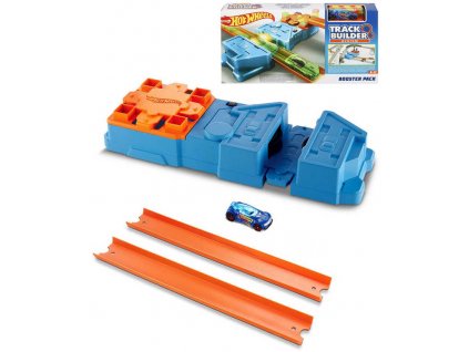 MATTEL HOT WHEELS Track Builder zrychlovač na baterie rozšíření k dráze  + Dárek zdarma