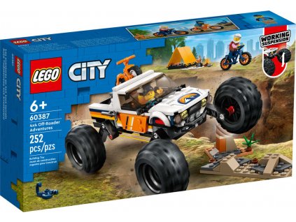 LEGO CITY Dobrodružství s teréňákem 4x4 60387 STAVEBNICE  + Dárek zdarma