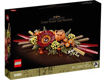 LEGO ICONS Dekorace ze sušených květů 10314 STAVEBNICE  + Dárek zdarma