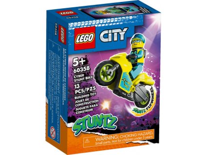 LEGO CITY Kaskadérská kybermotorka 60358 STAVEBNICE