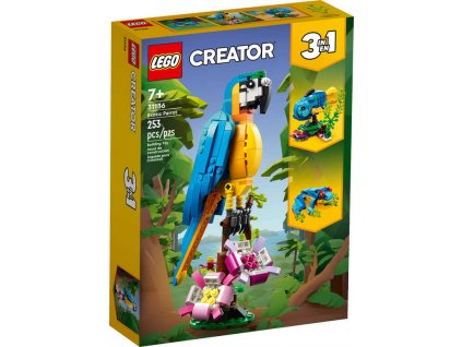 LEGO CREATOR Exotický papoušek 3v1 31136 STAVEBNICE  + Dárek zdarma