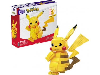 MEGA CONSTRUX Pokémon Jumbo Pikachu 32cm STAVEBNICE  + Dárek zdarma