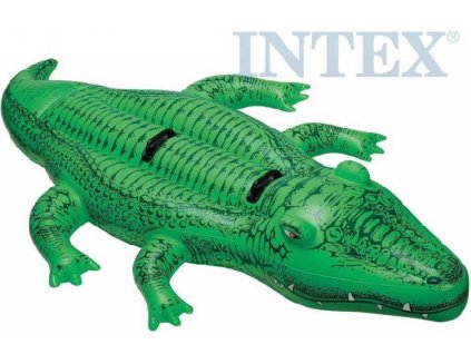 INTEX Krokodýl nafukovací 203x114cm vozítko do vody s úchyty 58562