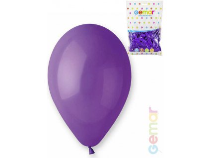 GEMAR Balónek nafukovací 26cm Pastelový FIALOVÝ 1ks