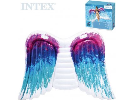 INTEX Lehátko nafukovací Andělská křídla 251x160cm matrace s úchyty na vodu 58786  + Dárek zdarma