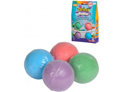 SIMBA Glibbi Blubber šumivé bomby barevné set 4ks do vody do koupele