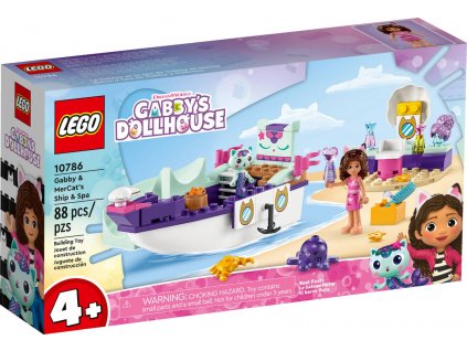 LEGO GABBYS DOLLHOUSE Gábi a Rybočka na luxusní lodi 10786 STAVEBNICE  + Dárek zdarma