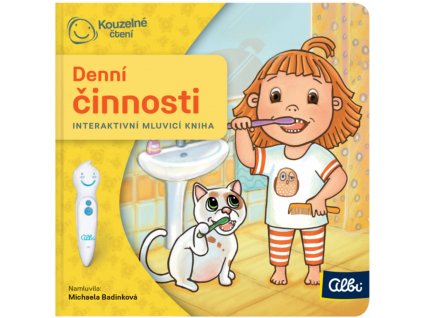 ALBI Kouzelné čtení Kniha interaktivní Denní činnosti baby minikniha