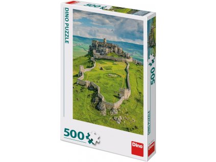 DINO Puzzle Spišský hrad 33x47cm foto skládačka 500 dílků v krabici